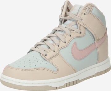 Nike Sportswear Hög sneaker 'Dunk' i beige: framsida