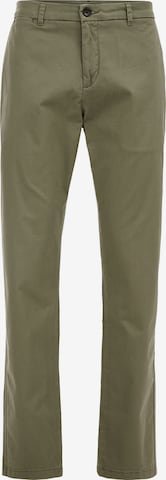 WE Fashion Slimfit Chino in Groen: voorkant