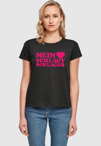 Merchcode Shirt in Zwart: voorkant