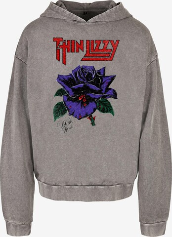 Merchcode Sweatshirt 'Thin Lizzy - Rose' in Grey: front