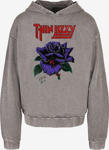 Merchcode Sweatshirt 'Thin Lizzy - Rose' in Grau: predná strana