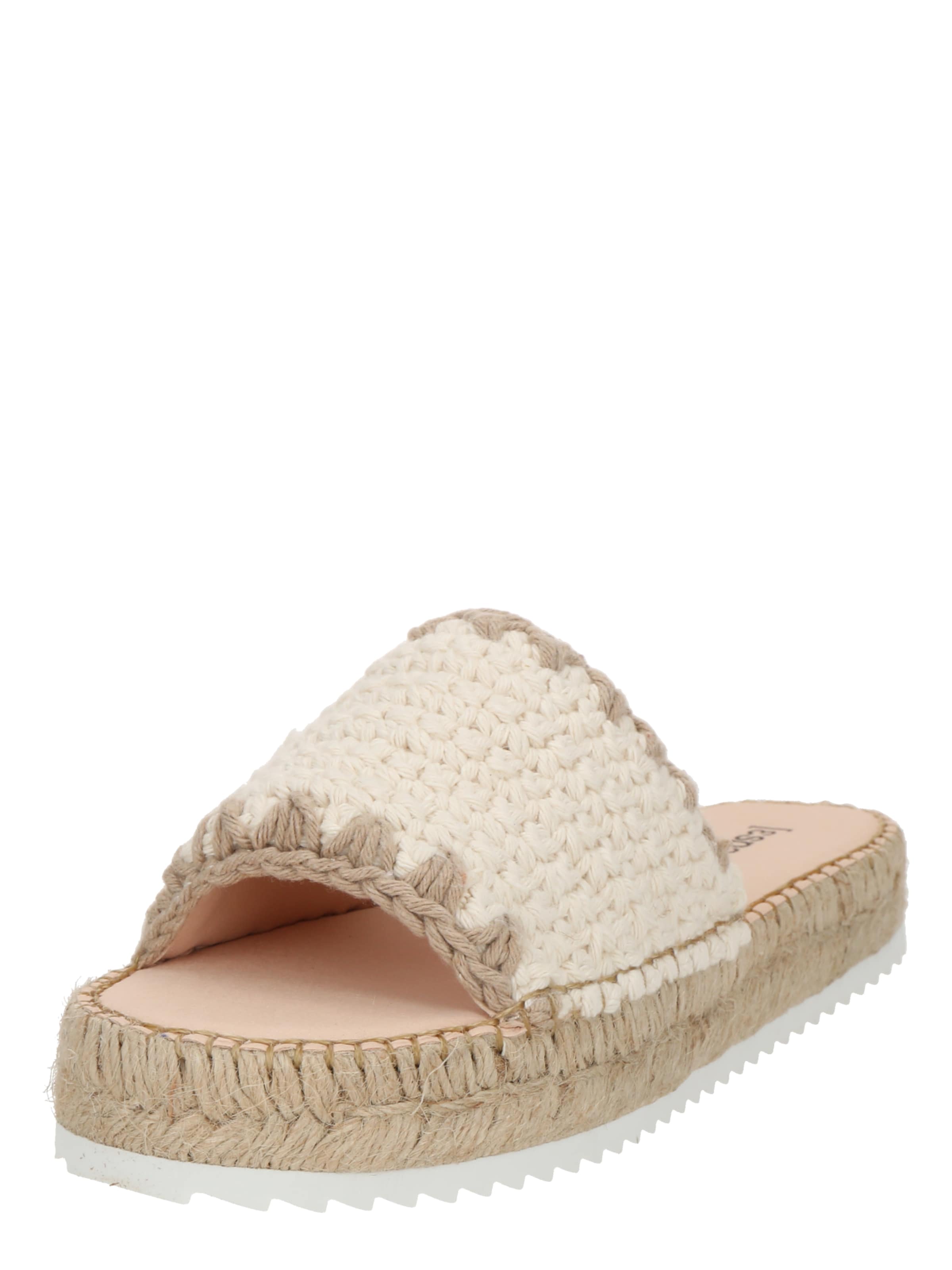 Saboți de la espadrij l´originale pe alb: față