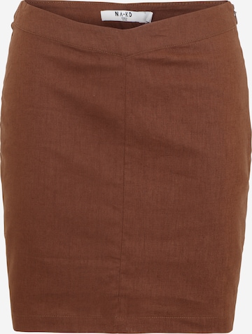 NA-KD Skirt in Brown: front