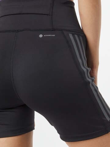 ADIDAS PERFORMANCE Skinny Workout Pants 'Dailyrun' in Black