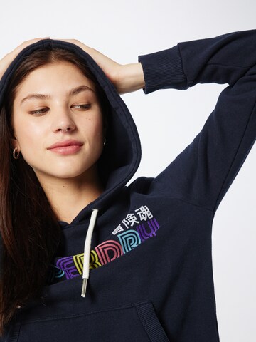 Superdry Суичър в синьо