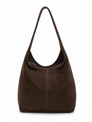lePelou Handbag 'MILA' in Brown: front