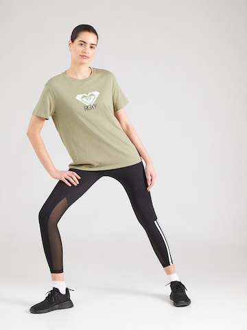 ROXY Funktionsshirt 'Ocean Road Art' in Grün