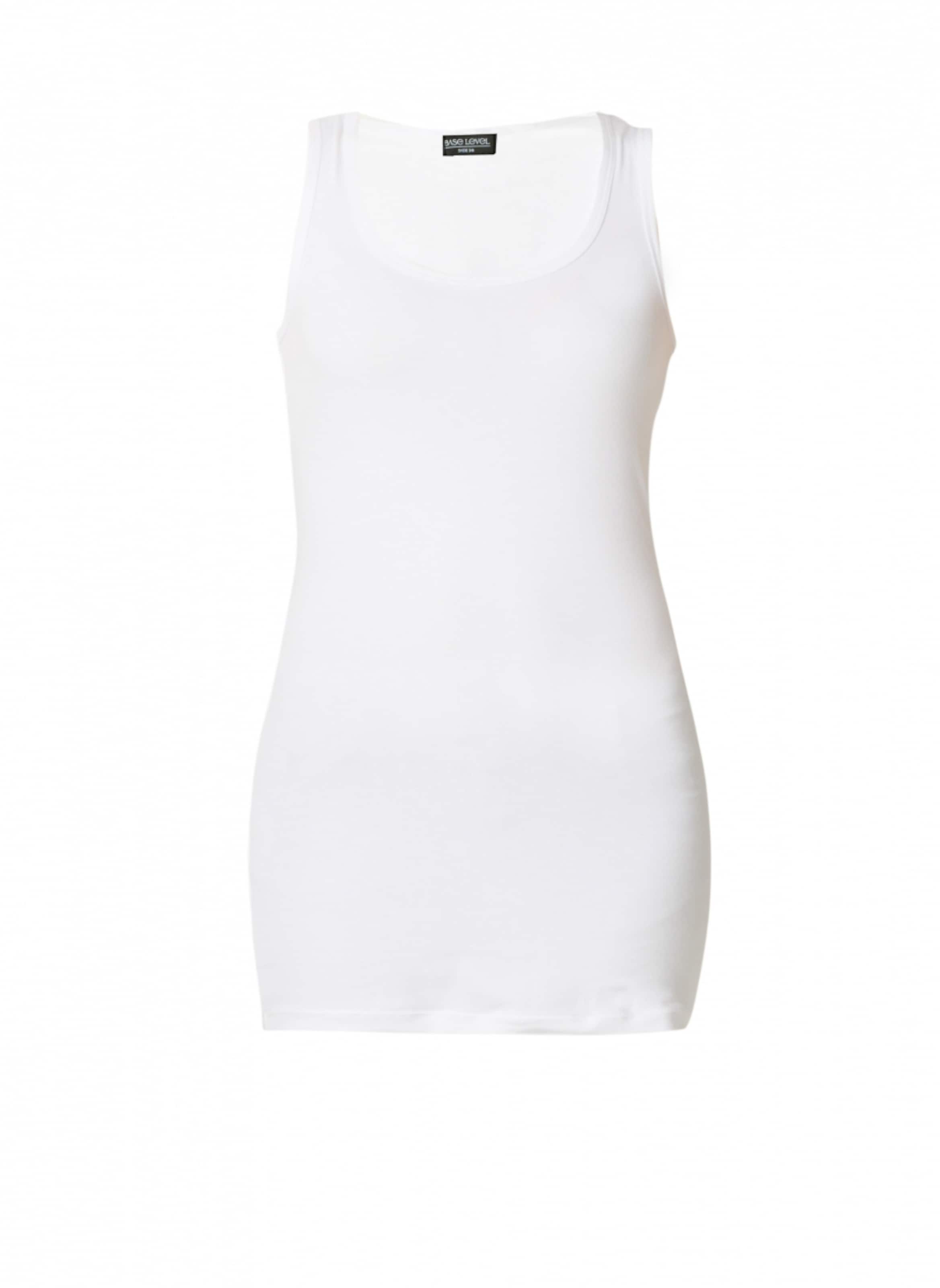 BASE LEVEL Top in White: front