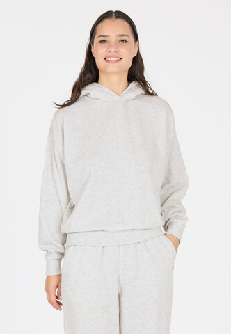 Athlecia Kapuzenpullover 'Carmen' in Weiß: Vorderseite