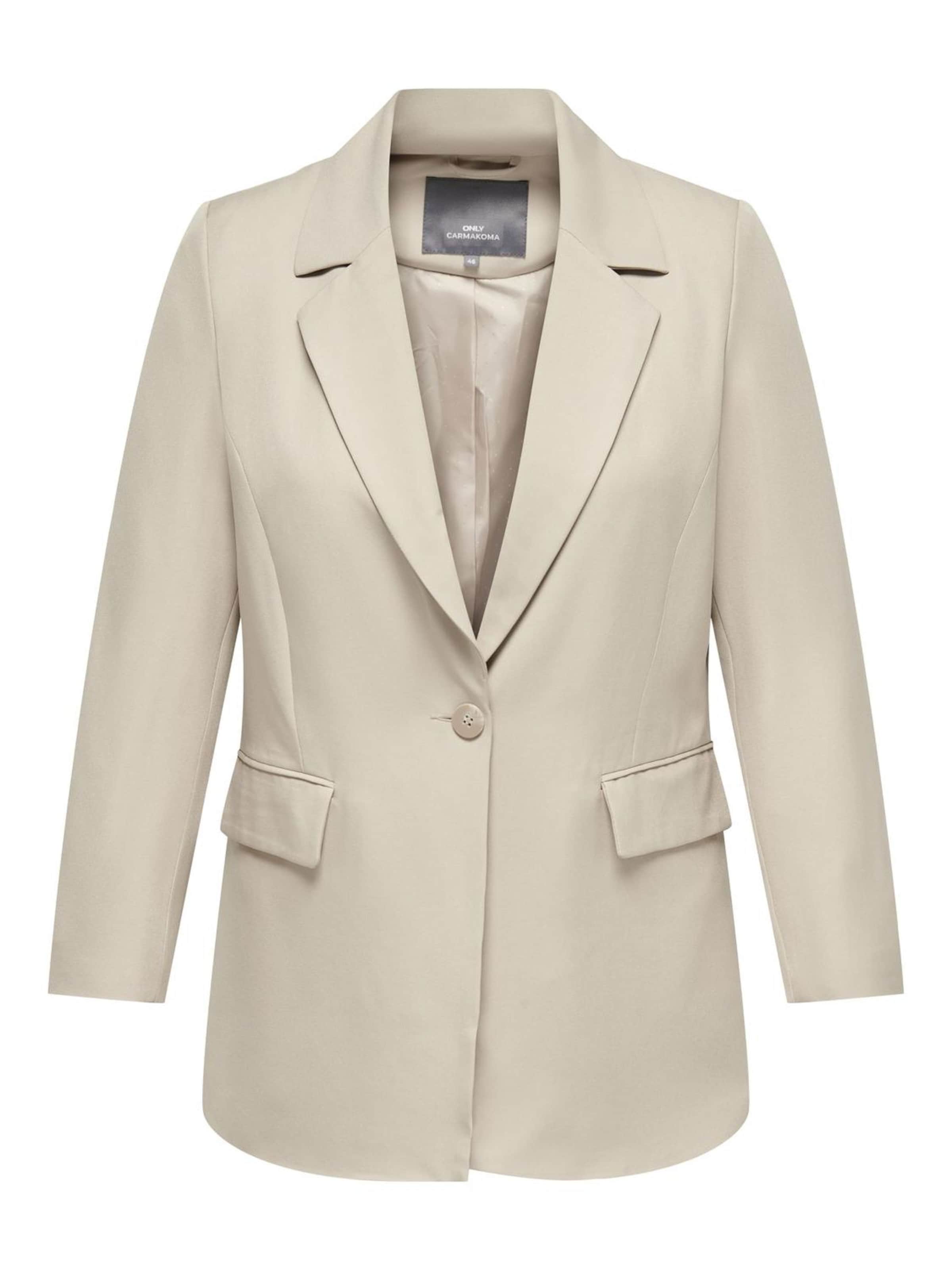 ONLY Carmakoma Blazers 'CARNew' in de kleur Beige, Productweergave