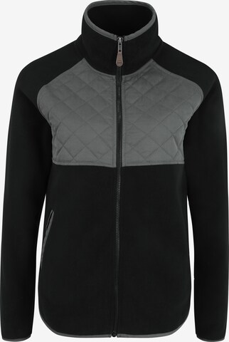 Oxmo Fleece Jacket 'Malin' in Black: front