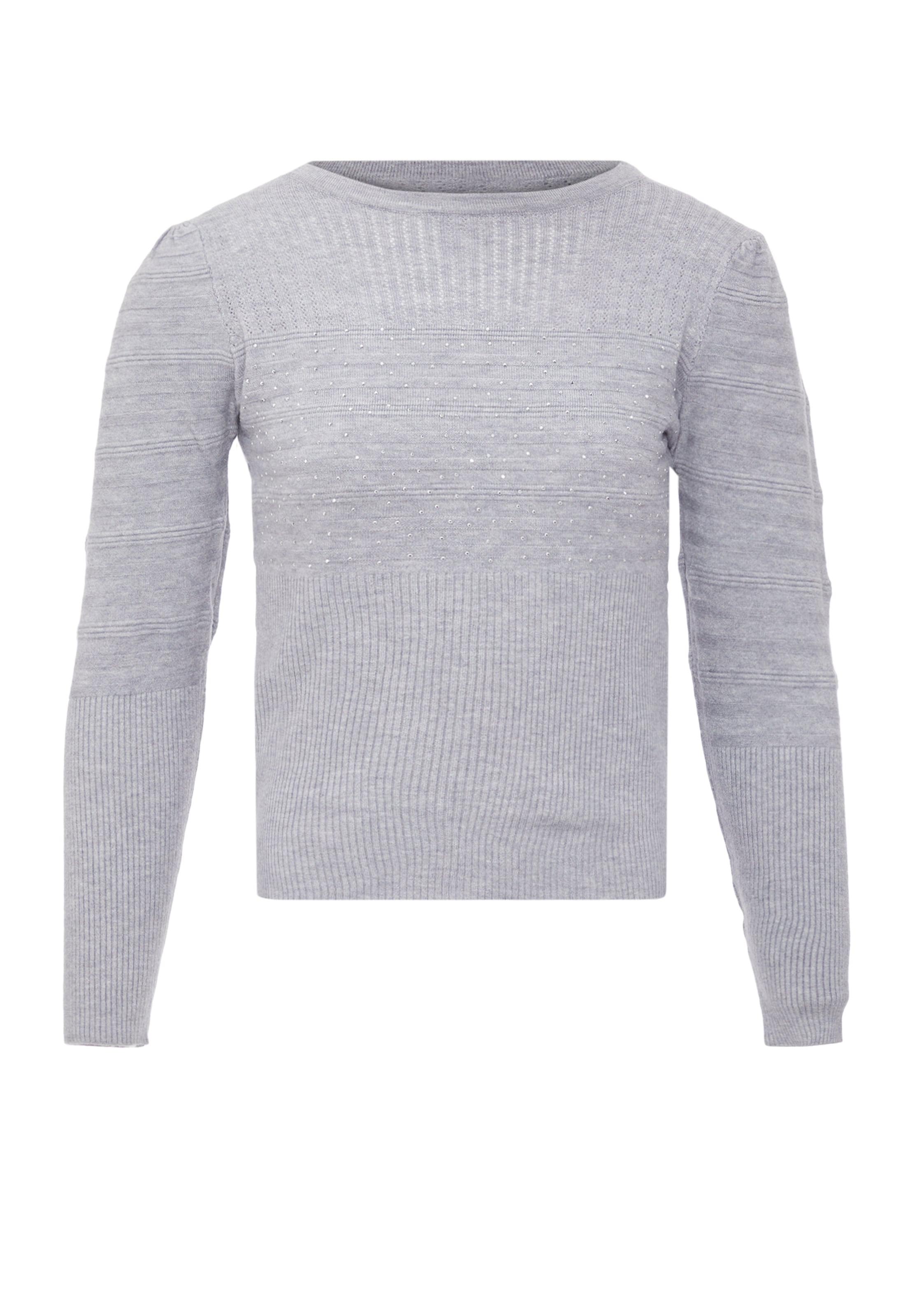 bling bling by leo Sweater in Grey: front