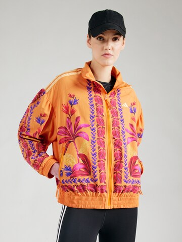 ADIDAS SPORTSWEAR Sports jacket 'FARM PRM' in Orange: front