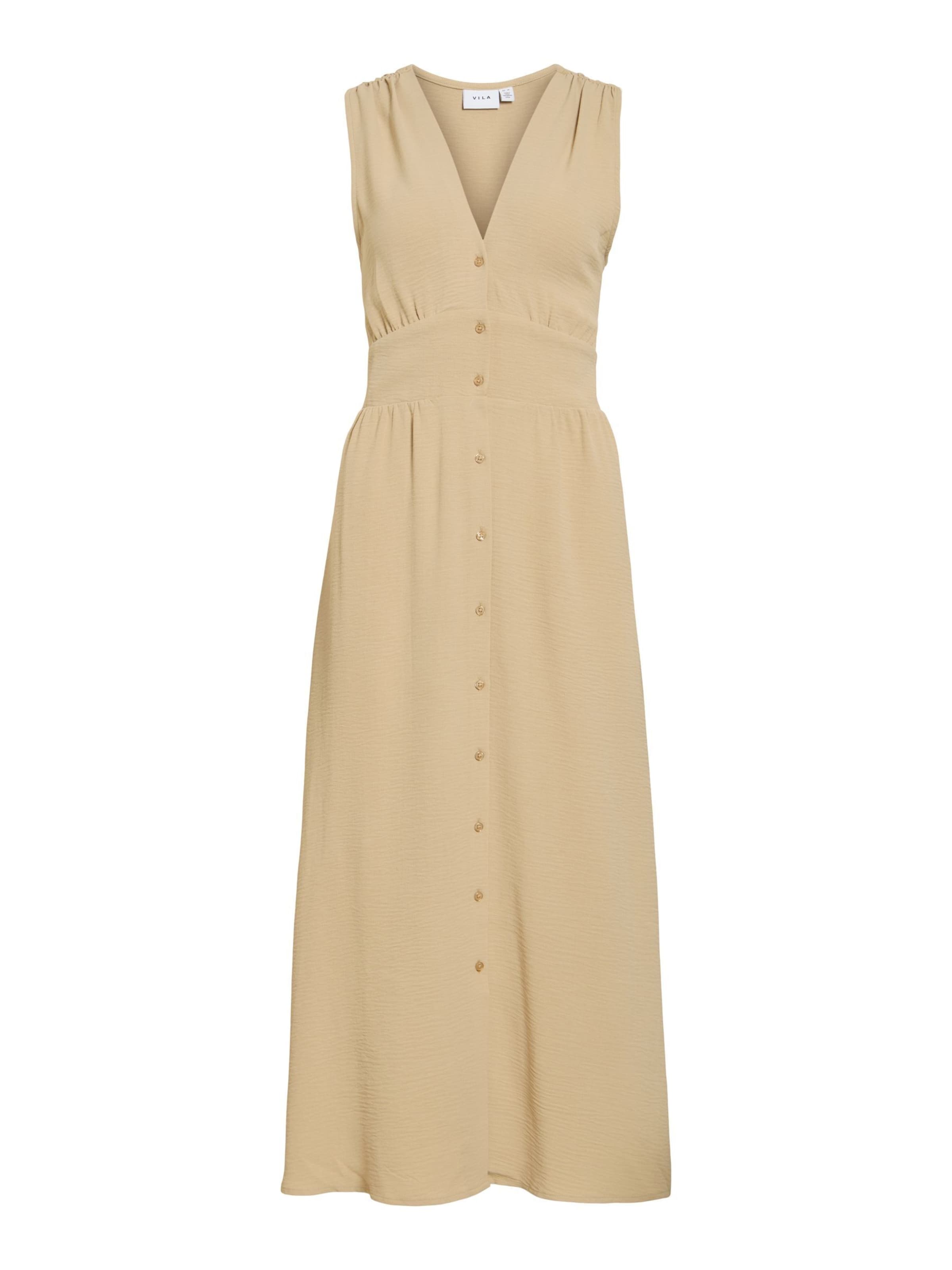 VILA Kleid in Beige: Vorderseite