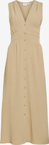 Robe-chemise VILA en beige : devant