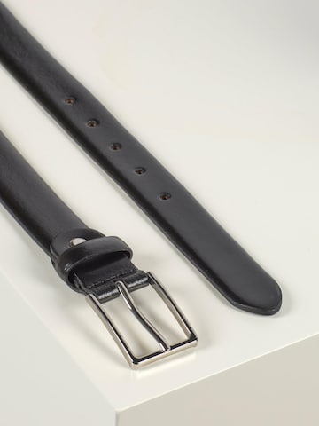 Howard London - Cinturón 'Leather Belt Allen Black' en negro