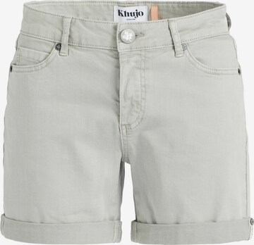 khujo Slimfit Shorts 'Riven' in Grau: predná strana