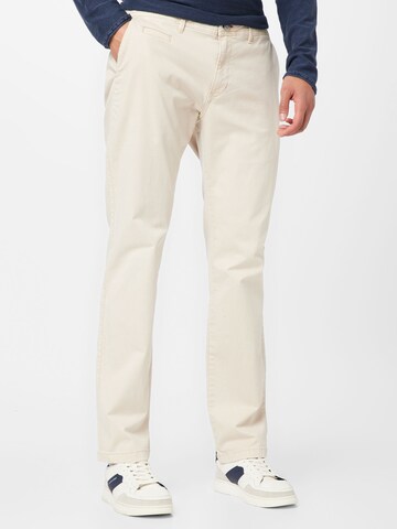 Regular Pantalon chino CAMP DAVID en blanc : devant