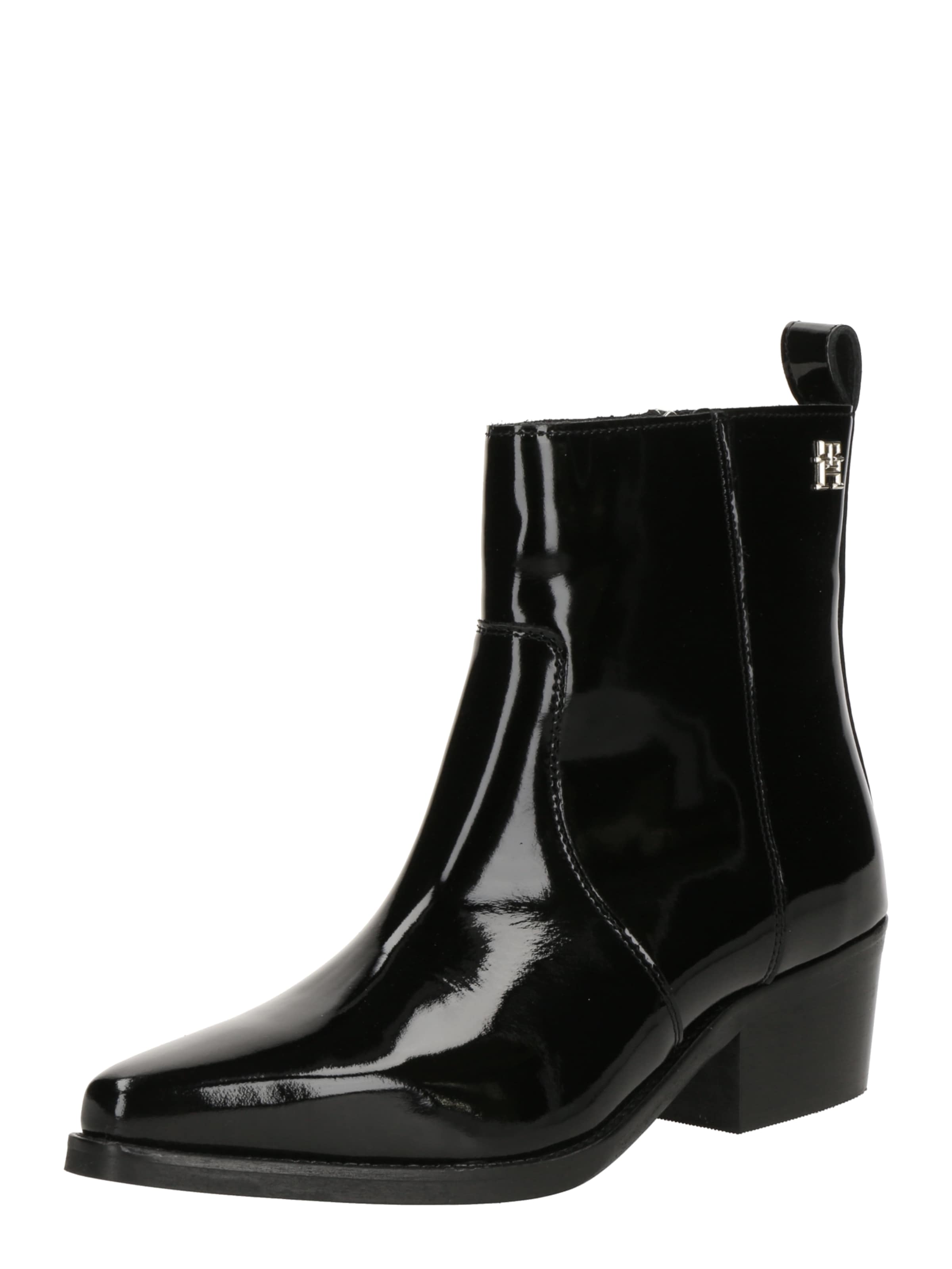 TOMMY HILFIGER Cowboy boot in Black: front