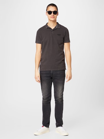 Superdry Poloshirt in Schwarz