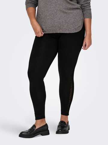 ONLY Carmakoma Skinny Leggings 'CARCili' in Schwarz: Vorderseite