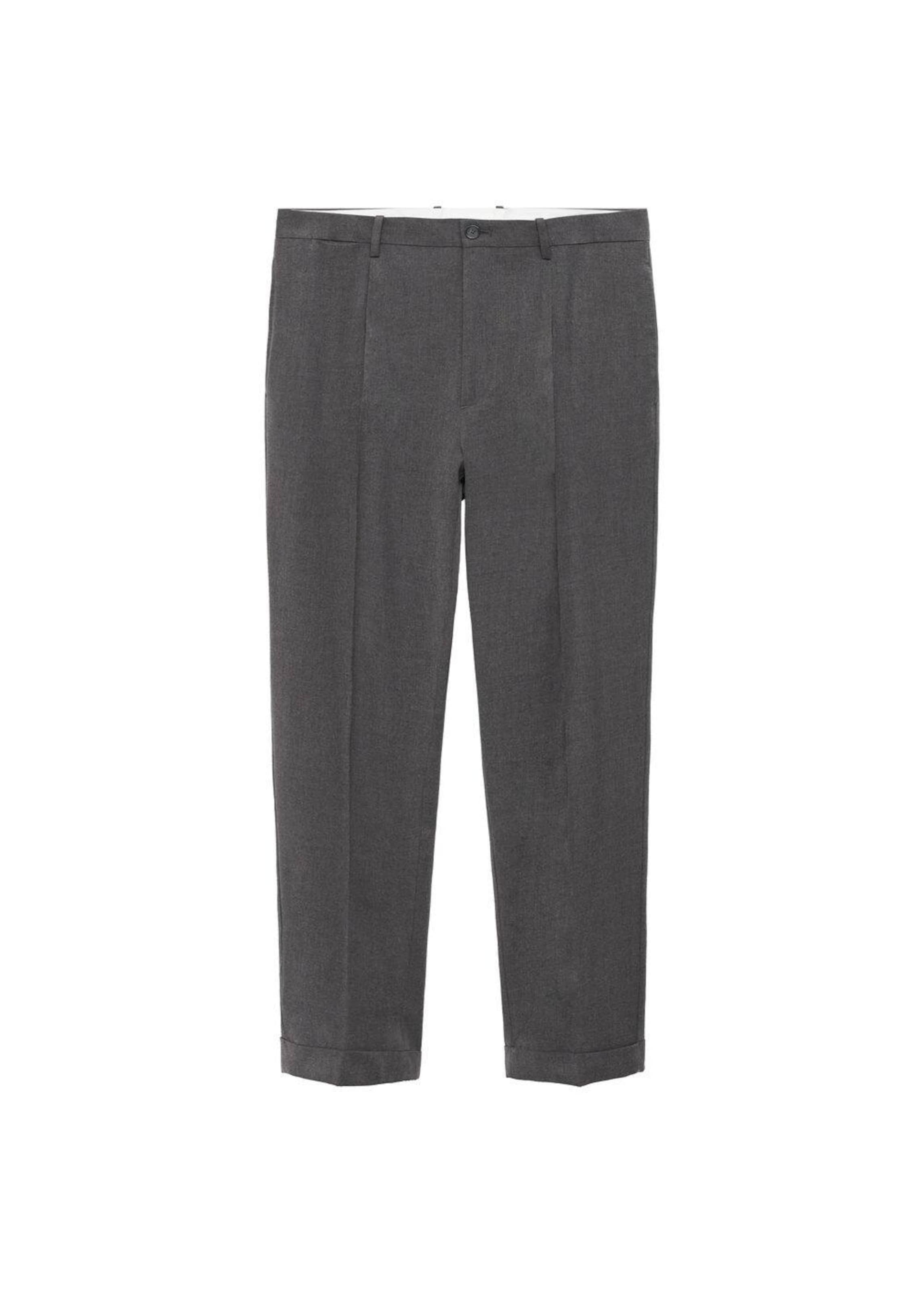 MANGO MAN Pleat-Front Pants 'Milton' in mottled grey, Item view