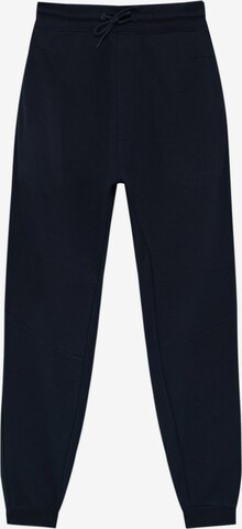 Tapered Pantaloni di Pull&Bear in blu: frontale
