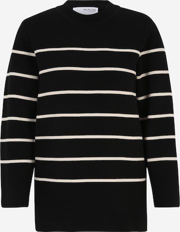 Selected Femme Tall Sweater in Black: front