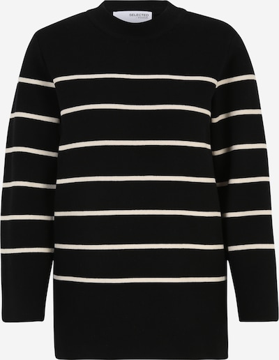 Selected Femme Tall Sweater in Black / White, Item view