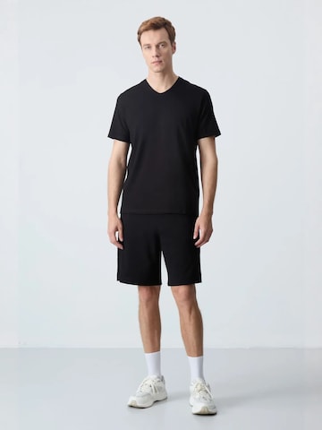 Wide Leg Pantalon Tommy Life en noir