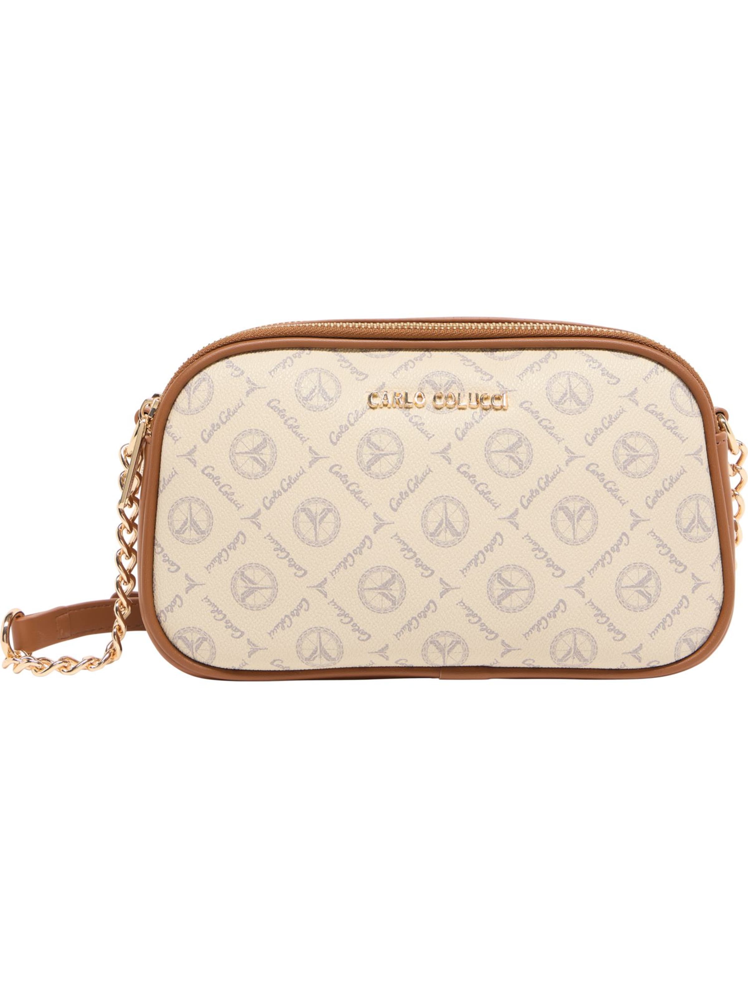 Carlo Colucci Umhängetasche 'Enrici' in Beige: Vorderseite