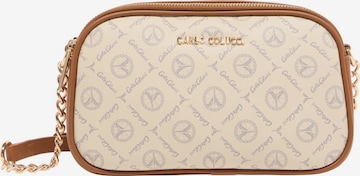 Sac à bandoulière 'Enrici' Carlo Colucci en beige : devant