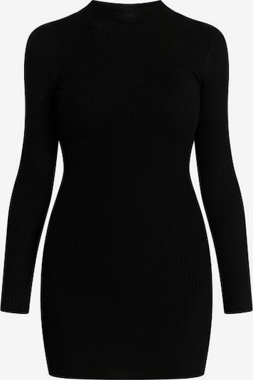 MYMO Adīta kleita, krāsa - melns, Preces skats