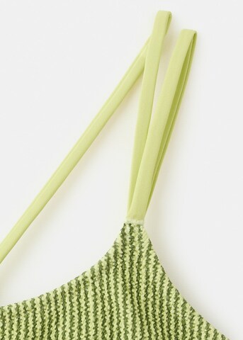 MANGO TEEN Bralette Bikini 'Melanie' in Green