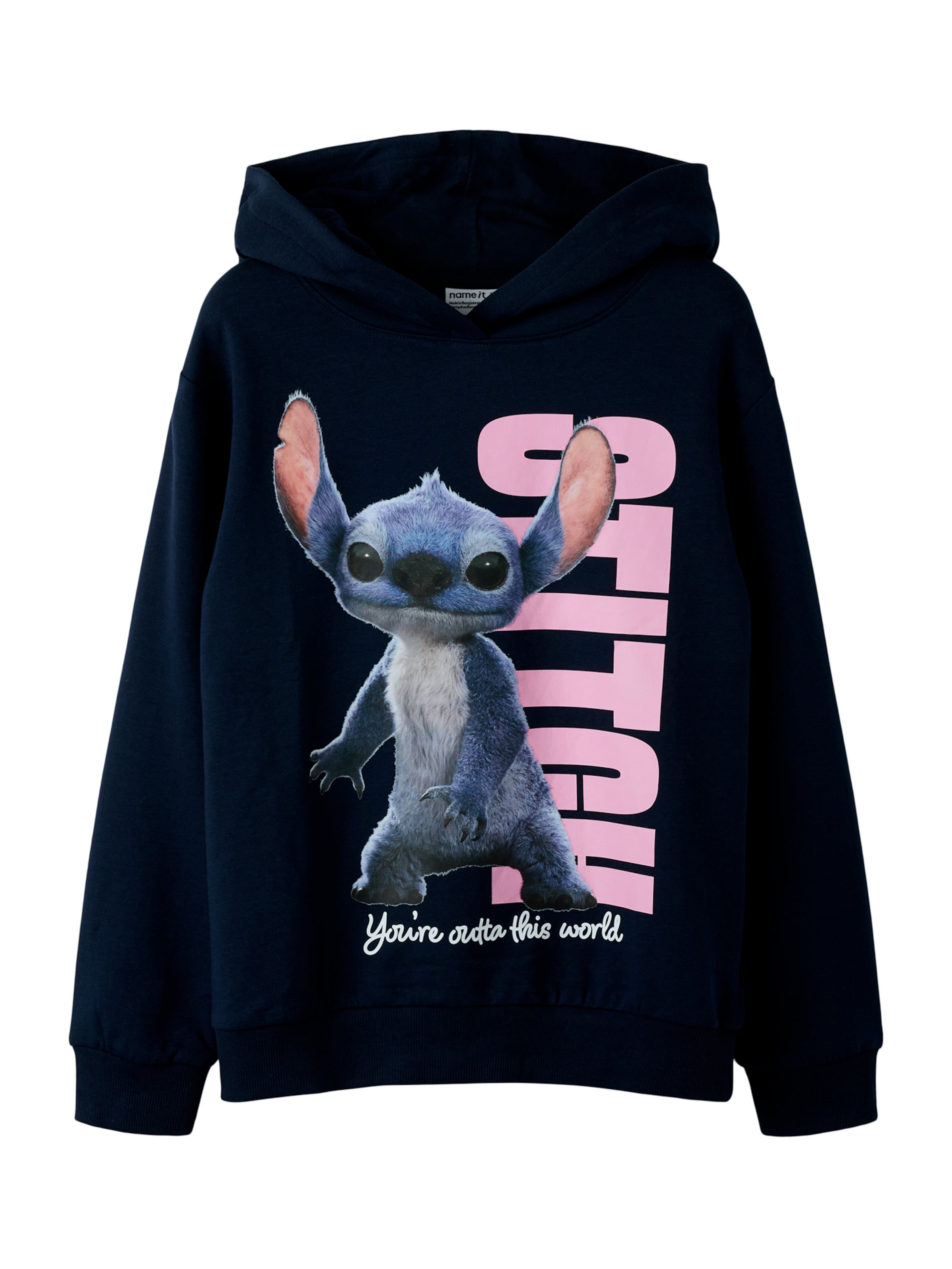 NAME IT Суичър &#x27;NKFnibul Stitch&#x27; в синьо: отпред