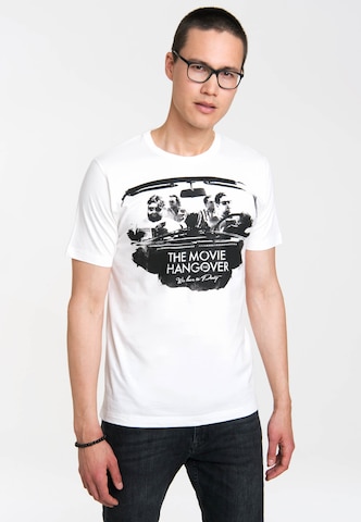 LOGOSHIRT T-Shirt 'Hangover' in Weiß: predná strana