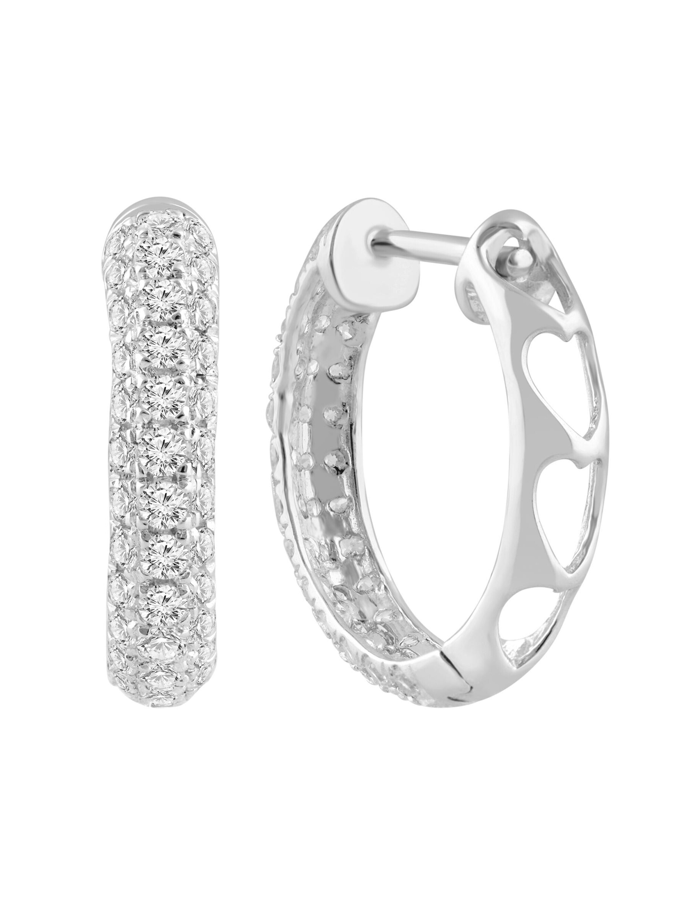 Boucles d'oreilles ETHISHER DIAMANTEN en argent