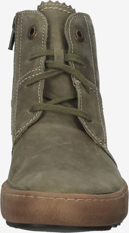 JOSEF SEIBEL Lace-Up Ankle Boots in Green