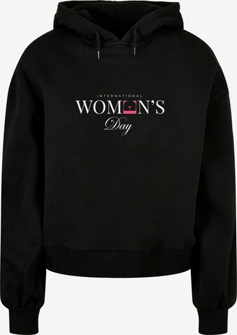 Merchcode Sweatshirt 'WD - International Women's Day 1' in Schwarz: predná strana