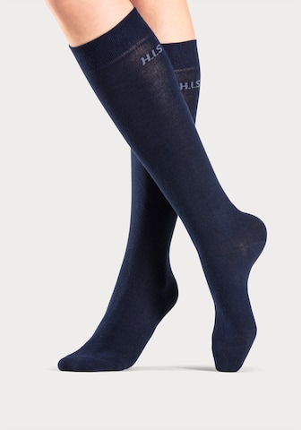 ROGO Knee High Socks in Blue: front