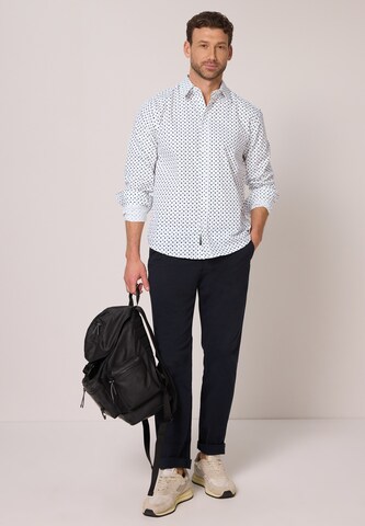Street One MEN Comfort fit Button Up Shirt in White