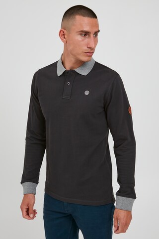 BLEND Langarm-Poloshirt 'RALLE' in Grau