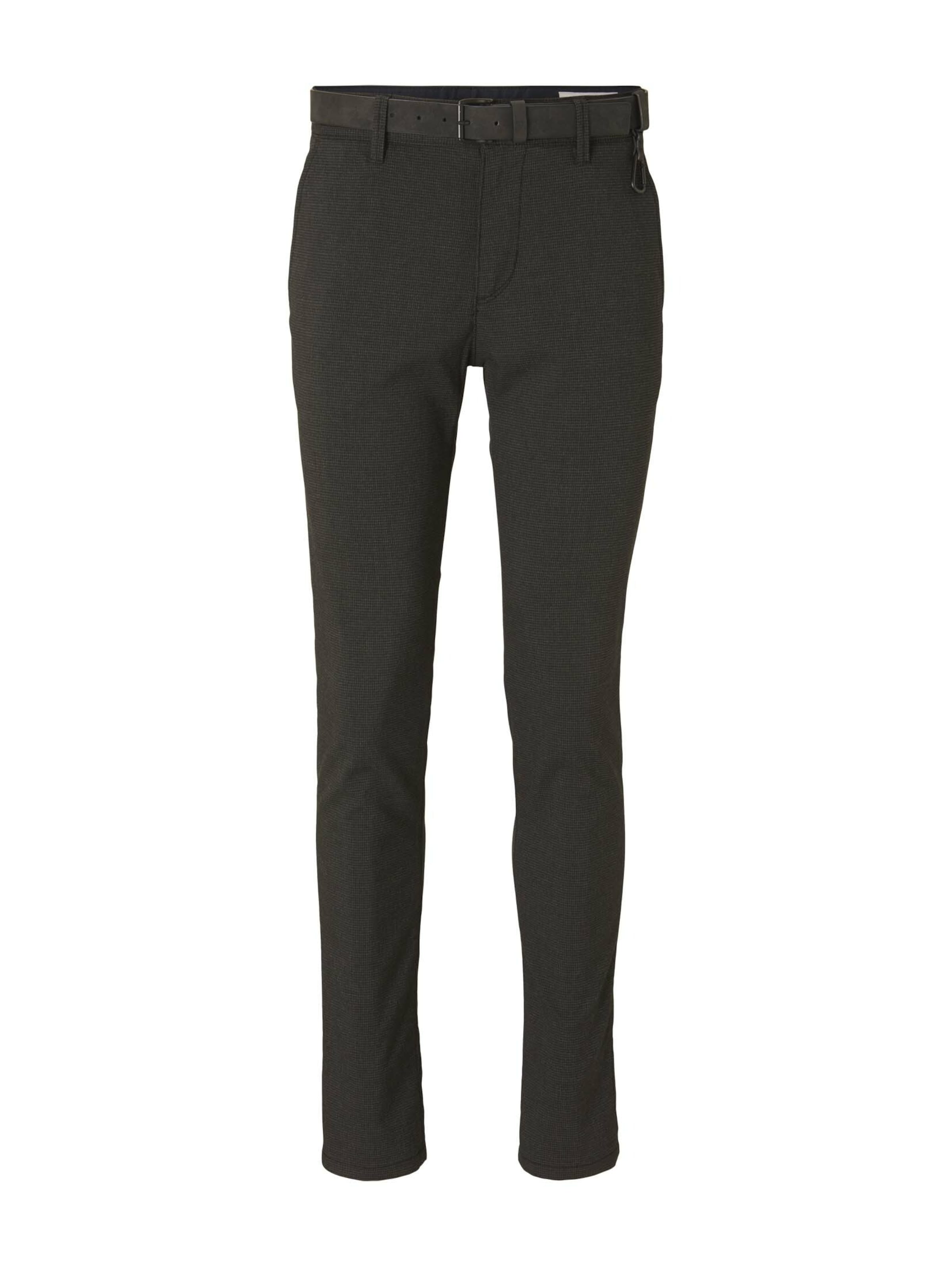 TOM TAILOR DENIM Slimfit Chinohousut värissä musta: etupuoli