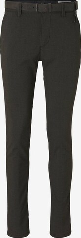 Pantalon chino TOM TAILOR DENIM en noir : devant