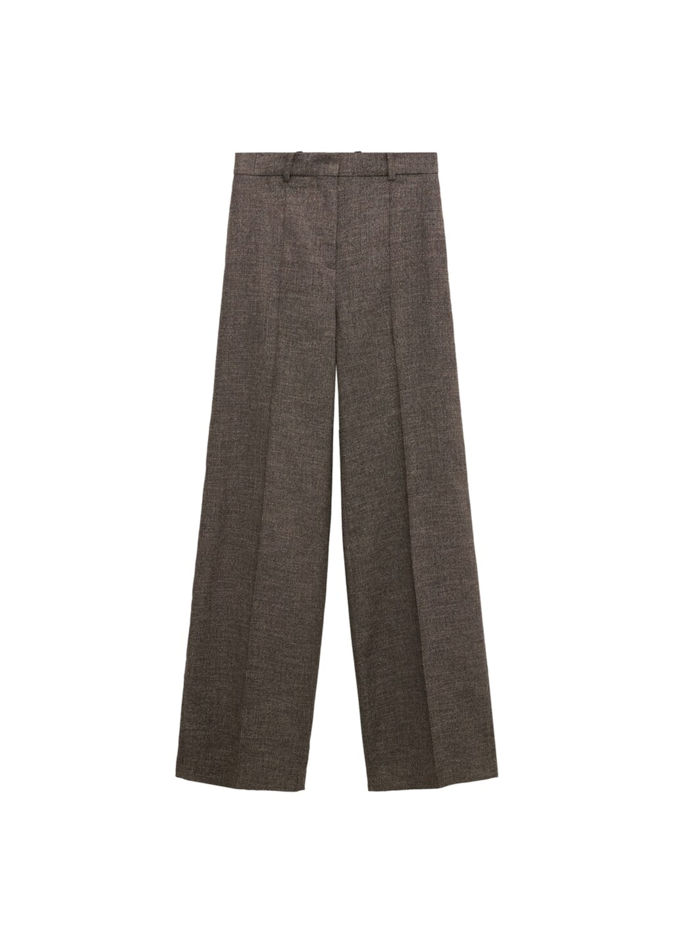 MANGO Regular Pants 'Ruben' in Brown: front