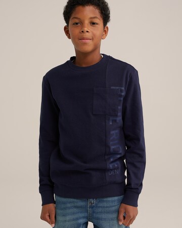 WE Fashion Sweatshirt in Blau