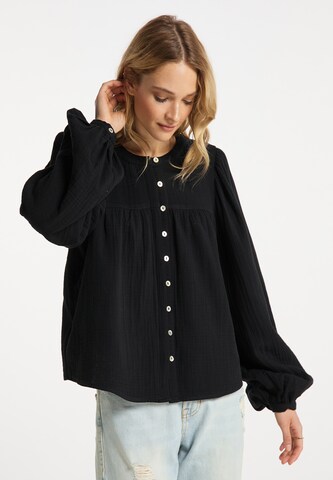 DreiMaster Vintage Bluse i sort: forside