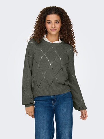 ONLY Sweater 'ONLGeenas' in Grey: front