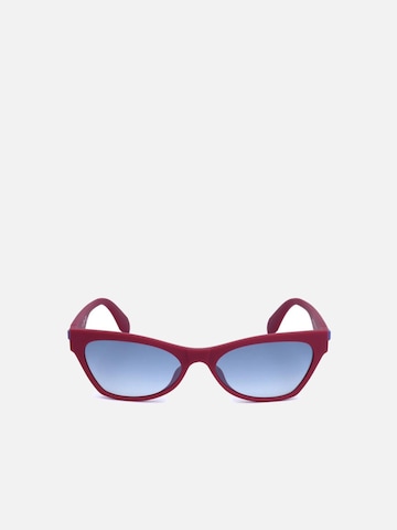 ADIDAS ORIGINALS Zonnebril 'Adidas Original OR0010 Shiny black 54/16/135 Women Sunglasses' in Rood