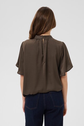 SAINT TROPEZ Blouse 'AileenSZ' in Brown